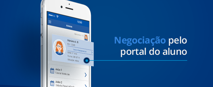 Boletim -Negociação pelo portal do aluno